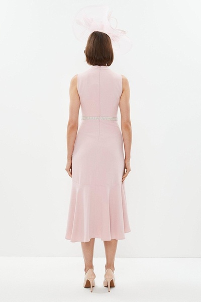 NO BRAND Rochie gri cu decorațiuni midi Coast 40