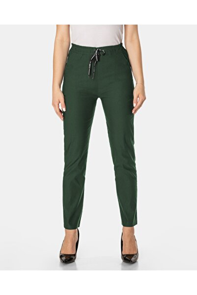 NO BRAND Pantaloni eleganți de damă, tip țigară, cu talie înaltă, mărimi mari...