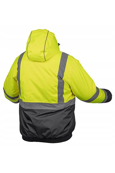 NO BRAND Geacă de iarnă tip bomber, matlasată, galbenă, 2XL (56) Oker Hoegert