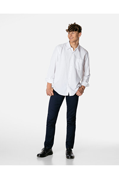 NO BRAND Pantaloni eleganți formali pentru bărbați, din bumbac, tip chinos, V...