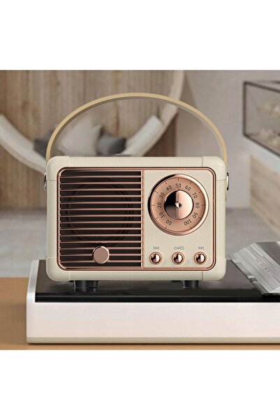 NO BRAND Boxă wireless cu radio Bluetooth, stil vintage retro, 400mAh, 5V, 3W...
