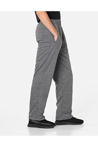 NO BRAND Pantaloni de trening largi pentru bărbați, de sport, cu croială drea...