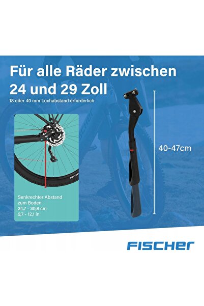 NO BRAND Cric spate din aluminiu pentru biciclete de 24-29 inch, cu suport an...