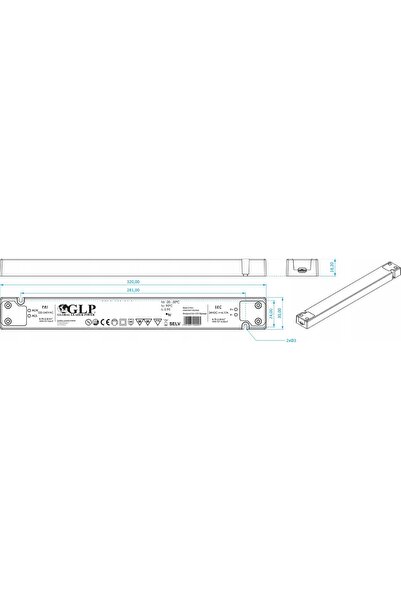 NO BRAND Sursă de alimentare LED Glp Gtpc-100-12-S