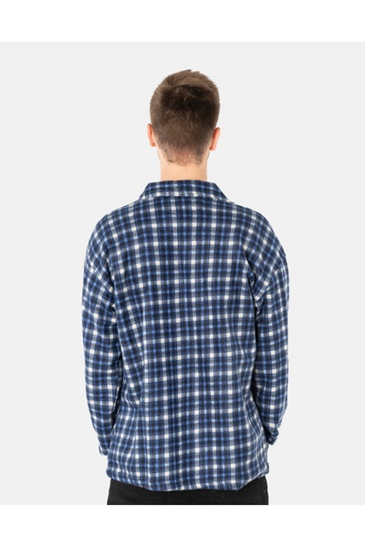 NO BRAND Cămașă călduroasă din fleece pentru bărbați, căptușită cu fleece, de...