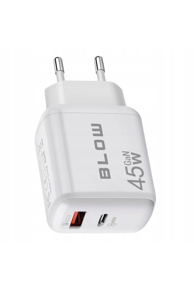 NO BRAND Încărcător rapid AC, priză USB, USB-C, PD, QC 3.0, 45W, GaN, tip cub