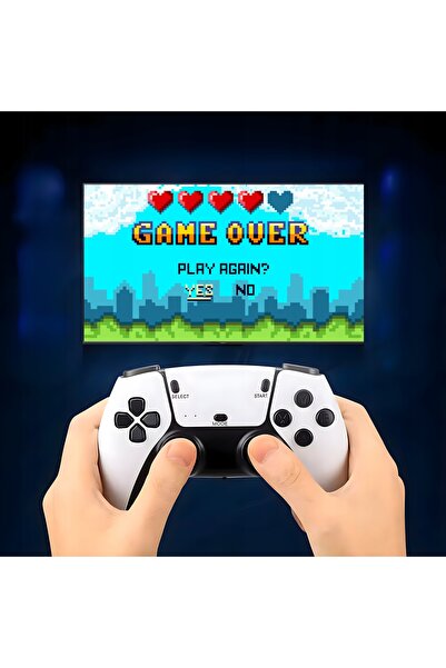 NO BRAND Consolă Retro HDMI 20.000 de Jocuri Emulator TV 2 Gamepad-uri Wireless