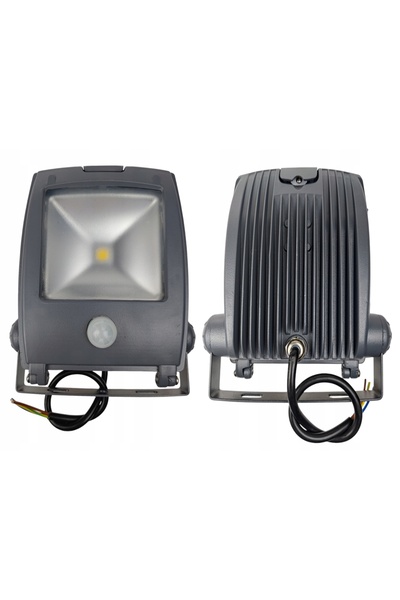NO BRAND Lampă Halogen LED cu Senzor de Mișcare și Crepuscular 10W Corp de il...