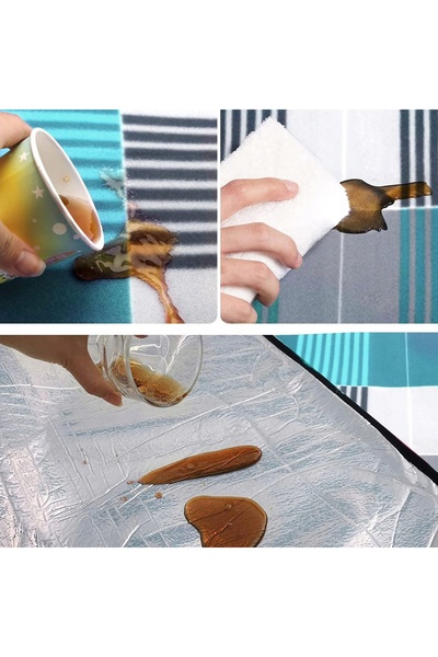 NO BRAND KELTIN PĂTURĂ DE PLAJĂ IZOLATĂ 200x200cm PICNIC GRI ALBASTRU K00420A