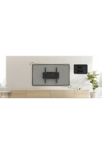NO BRAND Suport TV pivotant robust, certificat, pentru televizoare de 32 "-80 "