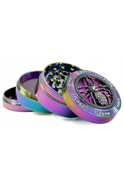NO BRAND Râșniță metalică colorată pentru CBD uscat, cadou Spider