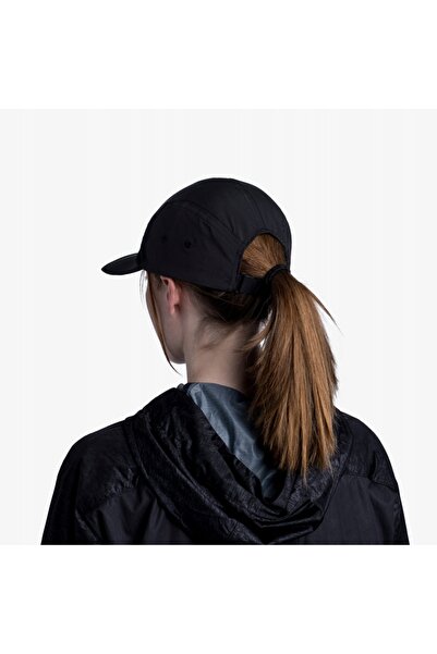 NO BRAND Șapcă Buff cu 5 panouri - Negru uni L/XL