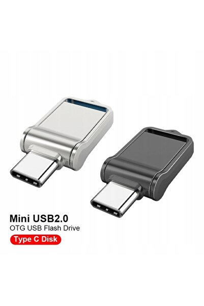 NO BRAND Stick USB dublu 64GB cu USB-C și USB 2.0, argintiu