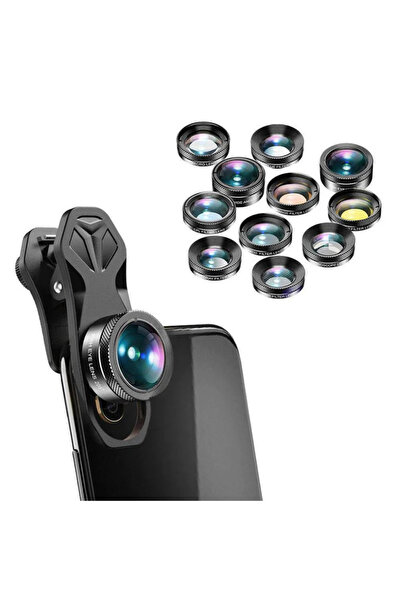 APEXEL 11'i 1 Arada Cep Telefonu İphone & Android İçin Akıllı Telefon Lens Kiti