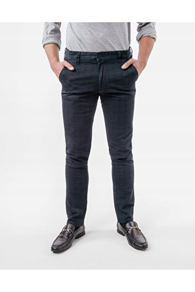 NO BRAND Pantaloni eleganți business casual pentru bărbați, chinos din bumbac...