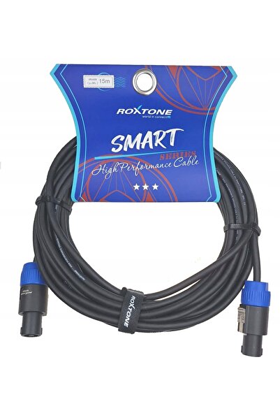 NO BRAND Cablu de boxe 2 x 1.0mm² 2 x Conectori boxe 15m Smart Roxtone Ssss210