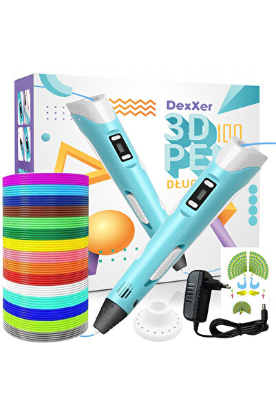 NO BRAND Stilou imprimantă 3D + Kit de reîncărcare (cu cerneală fierbinte)