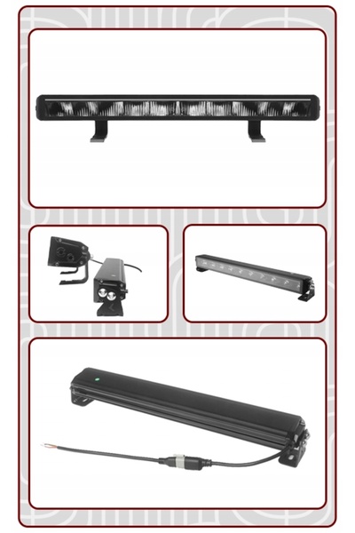 NO BRAND Reflector bară luminoasă rutieră cu rază lungă de acțiune 46 LED-uri...