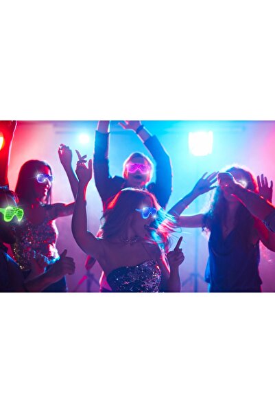 NO BRAND 15 Bucăți Ochelari LED Luminoși Multicolor Decorațiuni pentru Ferest...