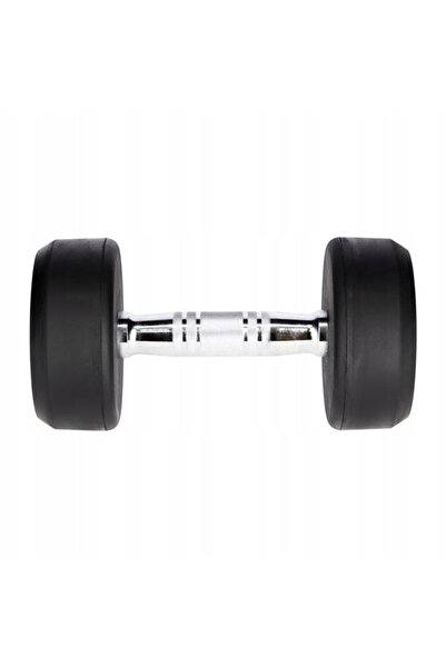 HMS Ganteră cromată cauciucată, greutate 8kg, solidă, pentru antrenament.