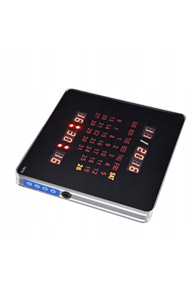NO BRAND Ceas electronic de perete LED cu calendar și dată