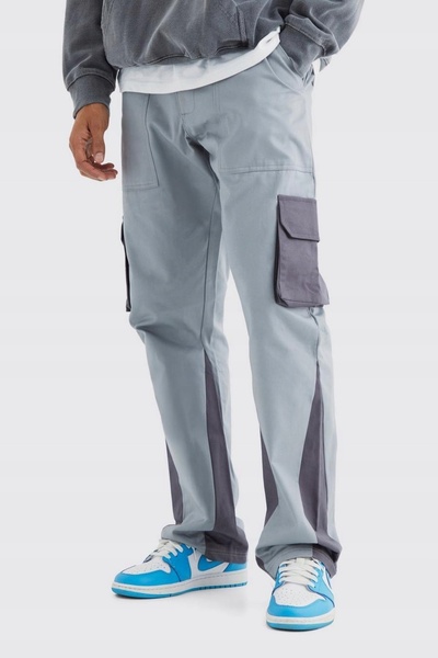 NO BRAND Pantaloni lungi din bumbac bej, din catifea clasică, cu închidere cu...