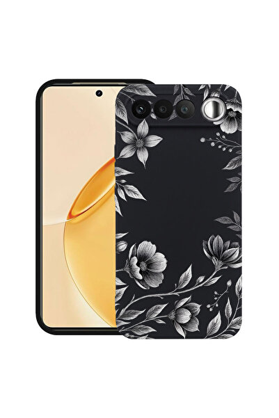 bestcase ®   Θήκη TPU Υπέρλεπτη Husa για Realme 16, Μαύρο Φλοράλ, 3156801 B 2035