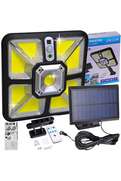 NO BRAND Lampă solară stradală cu senzor de mișcare și temporizator.