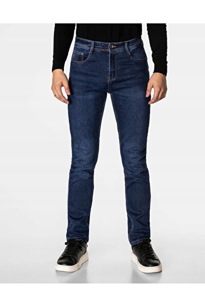 NO BRAND Blugi bărbați albastru marin Texas Big More Jeans N27 W33 L32