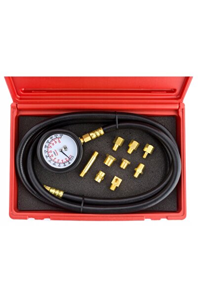 NO BRAND BOXO 21 bar Tester de compresie pentru ulei de motor, manometru de t...