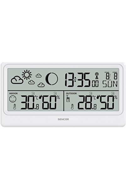 NO BRAND Stație meteo Sencor SWS 3600: afișare dată, ceas cu alarmă, fazele l...