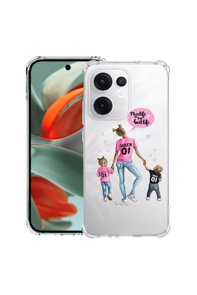 bestcase ®   Husă Antișoc pentru OPPO Reno15F / FS, Mom Life Boy And Girl, 31...