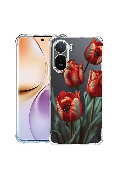 bestcase ®   Husă Antișoc pentru Xiaomi Redmi A7 Pro, Florală - Lalea Roșie, ...