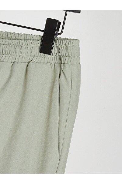 NO BRAND Tricou clasic alb complet, pantaloni gri cu manșete, Shein XXL