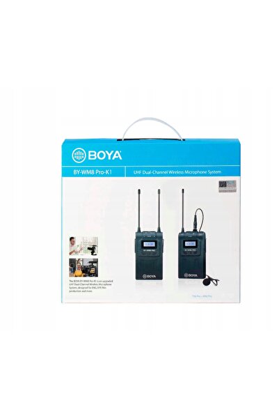 NO BRAND Boya By-Wm8 Pro-K1 / Microfon wireless UHF / 1 transmițător + 1 rece...