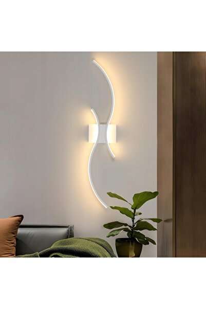 NO BRAND Aplică de perete LED albă modernă pentru living și hol 3000K 27W