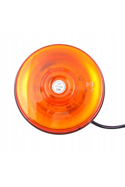 kamar Lampă de avertizare LED intermitentă, UFO cocoșă pe magnet, portocaliu