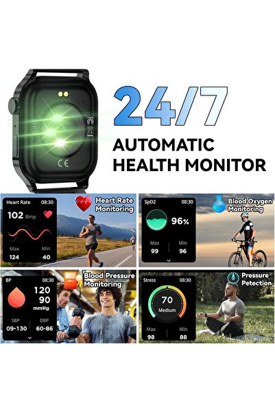 NO BRAND Smartwatch Homailida G93 Monitor ritm cardiac SpO2 Monitor tensiune ...