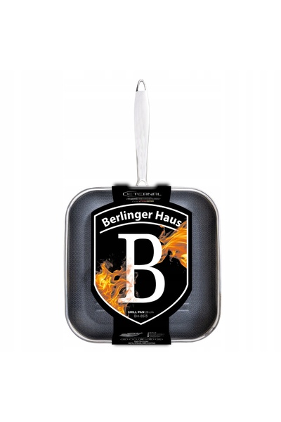 NO BRAND Tigaie grill 28cm din oțel inoxidabil Berlingerhaus Eternal Bh-8513