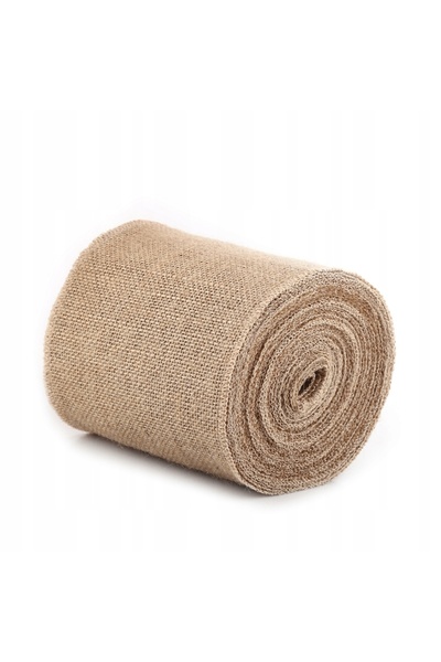 NO BRAND Panglică din iută naturală decorativă 15cm 10m Nuntă Rustică