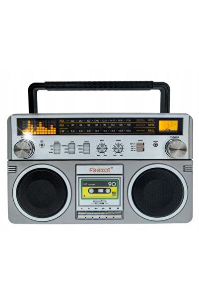 NO BRAND Radio portabil retro Bluetooth, alimentat cu baterii, cu receptie FM...