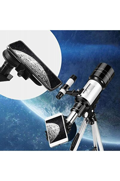 NO BRAND TELESCOP ASTRONOMIC REFRACTOR 70MM/300MM CU SUPORT REGLABIL