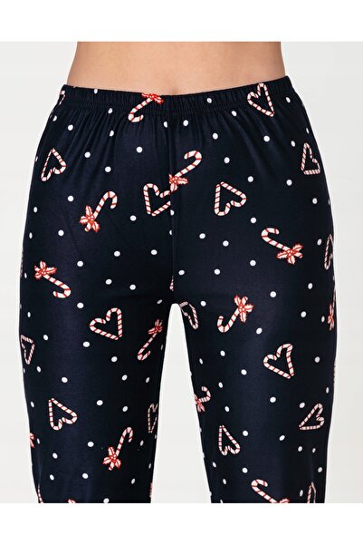 NO BRAND Pijamale de damă 100% bumbac, bluză cu mânecă lungă, pantaloni lungi...