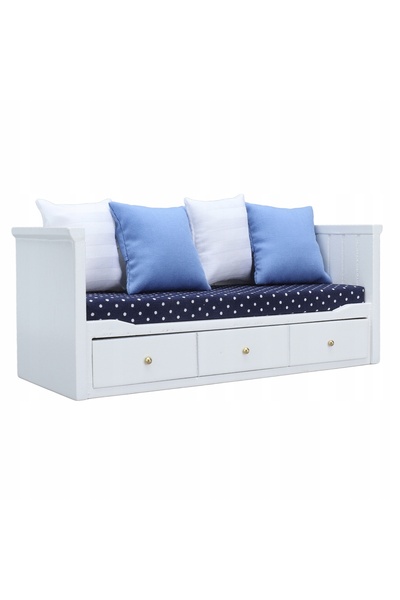 NO BRAND Mobilier în miniatură 1:12 pentru casă de păpuși: canapea, scaun
