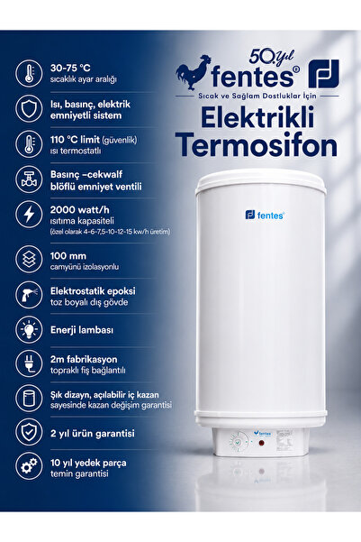 Fentes Elektrikli Termosifon 65LT