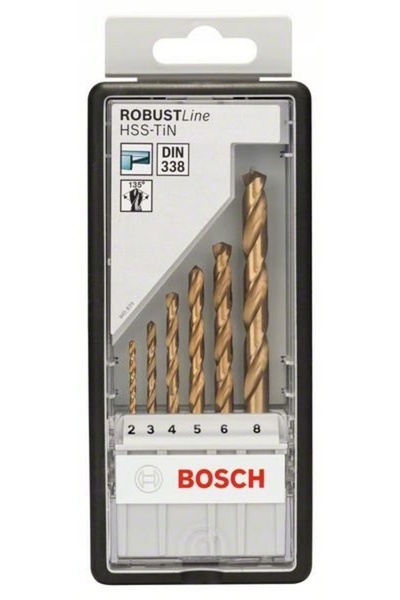 Bosch Set de 6 burghie metalice din titan