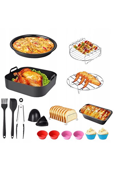 NO BRAND Set accesorii friteuză universală Airfryer XL Grilă 16El