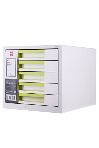 Deli Comodă cu 5 sertare RIO alb-verde Z01053
