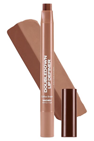 SACHEU BEAUTY Sacheu Doubledown Lip Definer 2-in-1 Lip Liner and Balm 04 Coff...