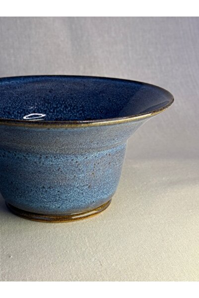 El yapımı, AURA Stoneware Kase – Mavi, Minimal Tasarım, Kahvaltılık, Çorba ve Atıştırmalık Kasesi